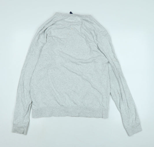 Divided Womens Grey Cotton Pullover Sweatshirt Size M
