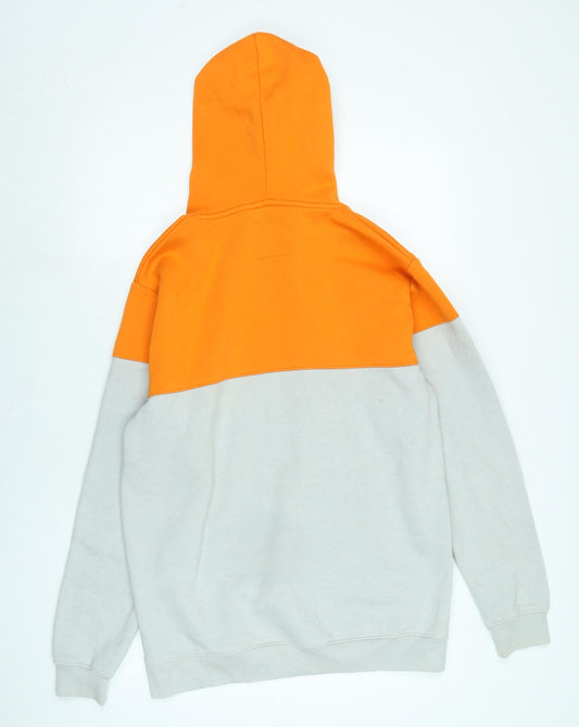 Mens UK Size L boohoo man Grey Pullover Hoodie