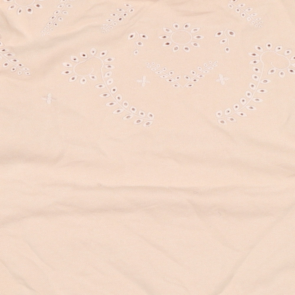 H&M Womens Pink Polycotton Pullover Sweatshirt Size M