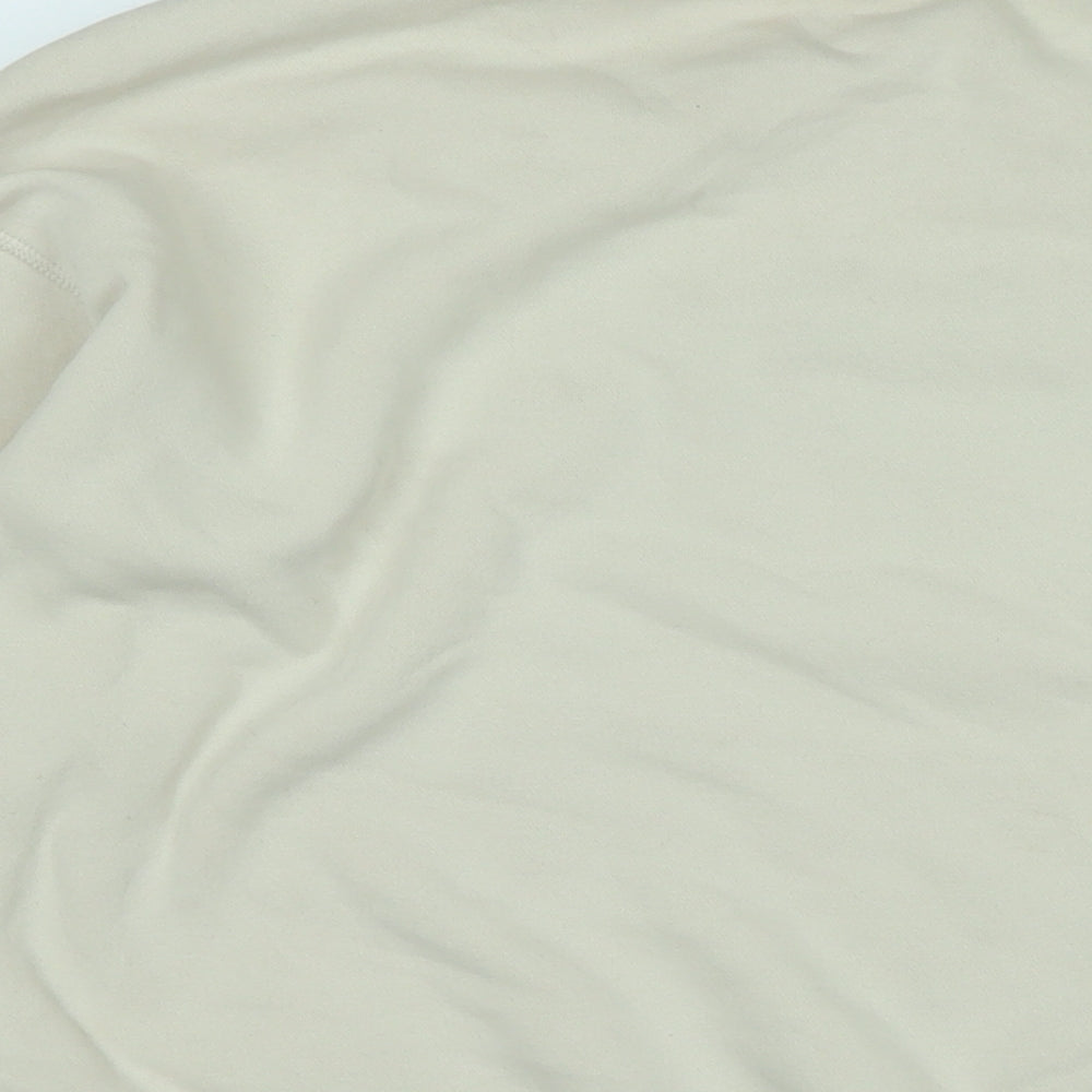 H&M Womens Beige Polyester Pullover Sweatshirt Size S