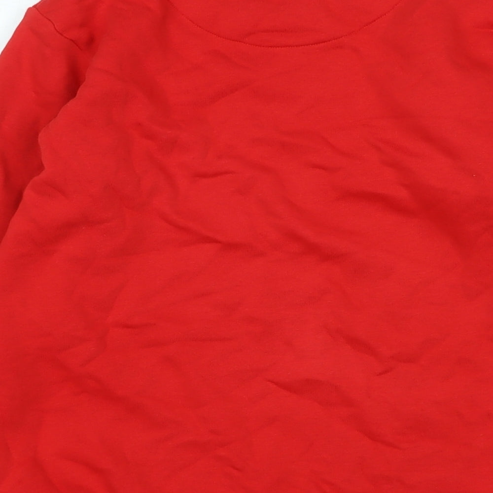 Good Move Girls Red Polyester Pullover Sweatshirt Size 10-11 Years