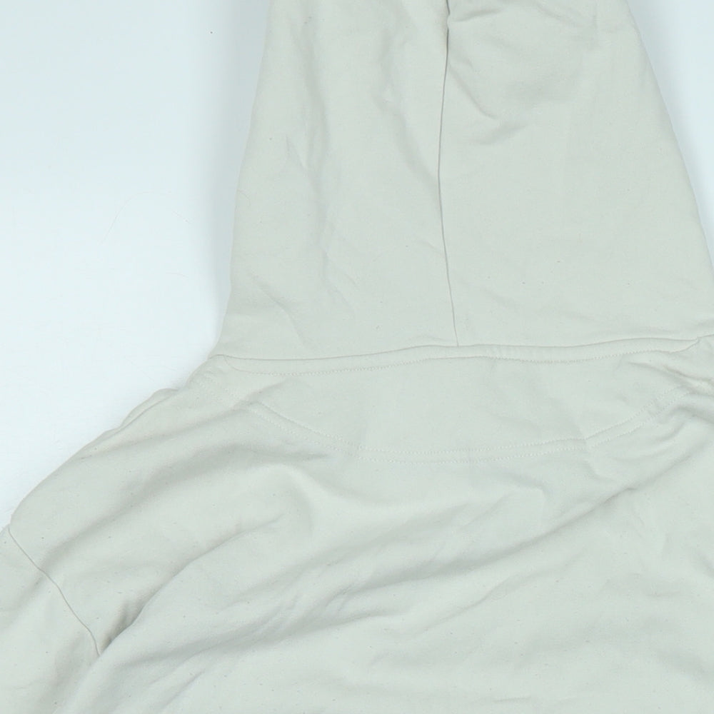 H&M Womens Beige Polyester Pullover Hoodie Size S