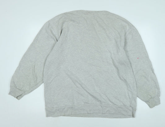 Topman Mens Grey Polyester Pullover Sweatshirt Size L