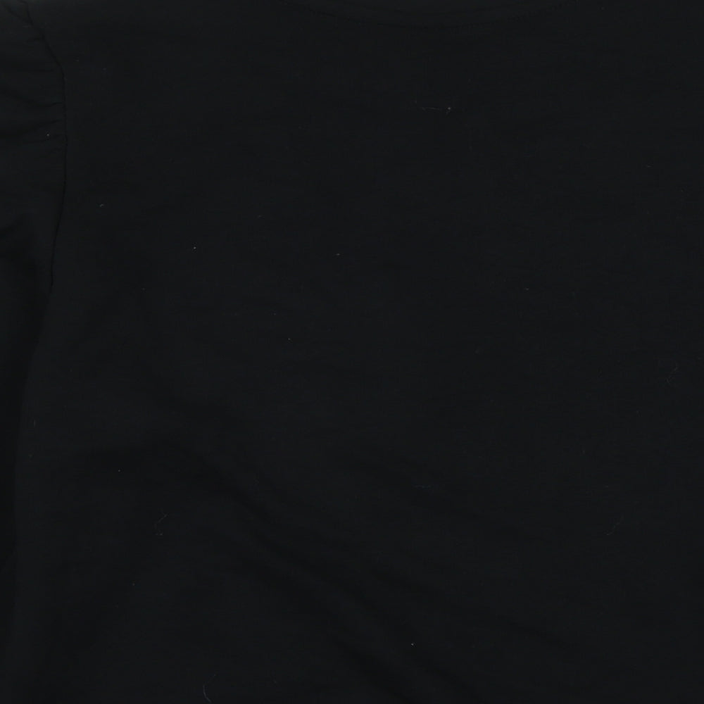 Divided Womens Black Polyester Pullover Sweatshirt Size M