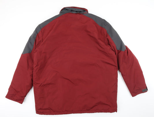 Atlas for men Mens Red Jacket Coat Size XL Zip