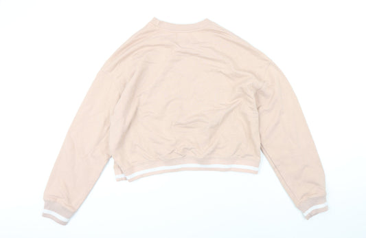 Womens UK Size XS Pull&Bear Pink Pullover Sweatshirt