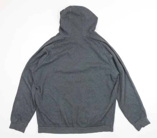 Addidas Mens Grey Cotton Pullover Hoodie Size XL