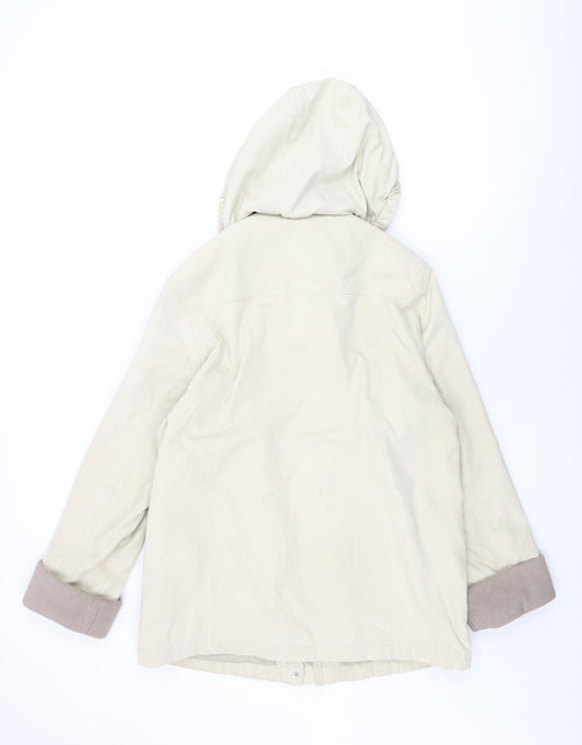 Womens UK Size 14 EWM Beige Overcoat