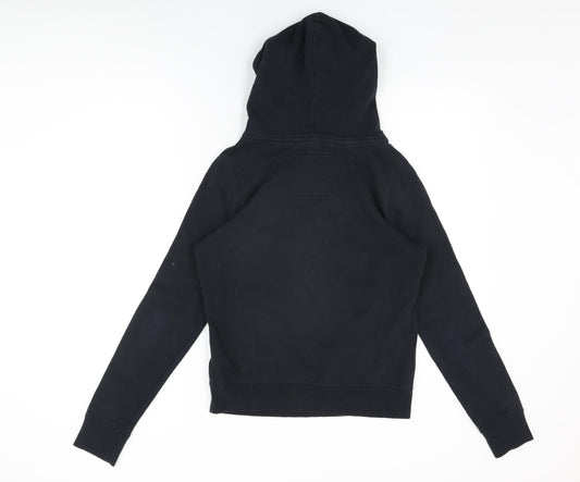 Hollister Womens Black Cotton Pullover Hoodie Size M Pullover - Hollister Logo