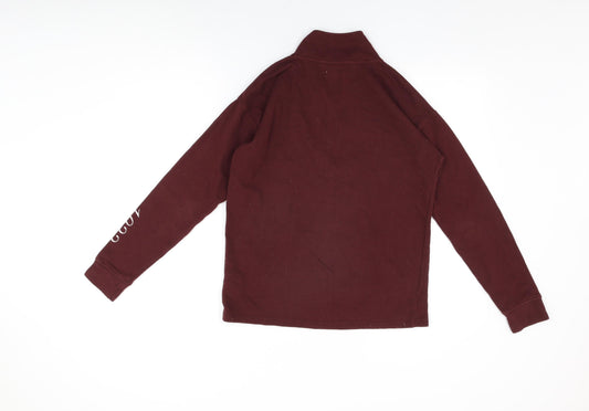 Mens UK Size XS Hollister Red Pullover Sweatshirt