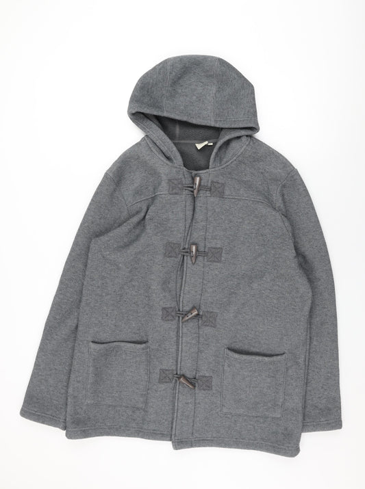 Womens UK Size L Cotton Traders Grey Overcoat