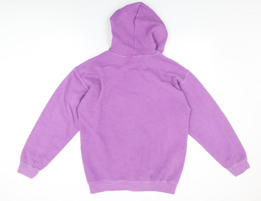 Urban Outfitters Mens Purple Cotton Full Zip Hoodie Size S