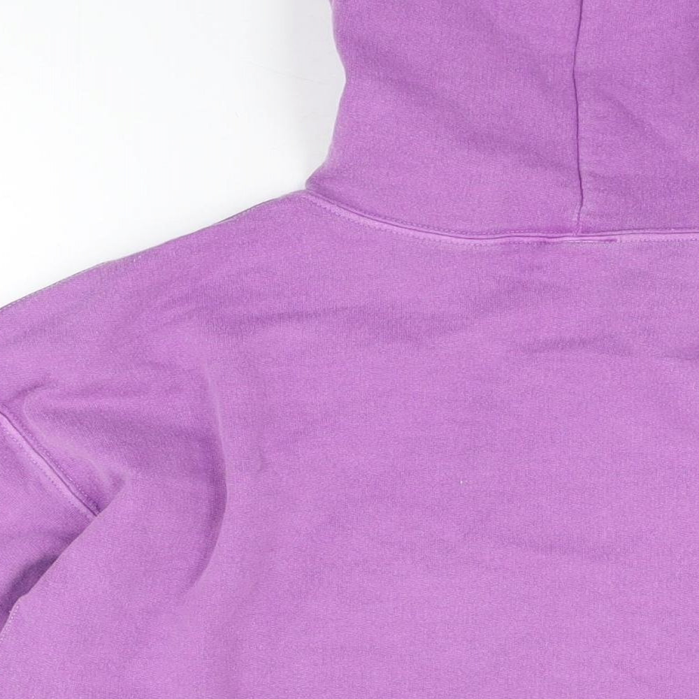 Urban Outfitters Mens Purple Cotton Full Zip Hoodie Size S