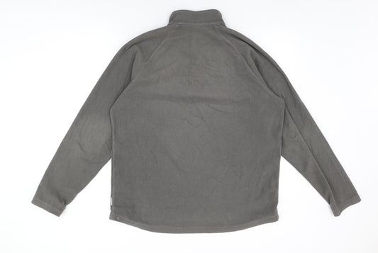 DECATHLON Womens Grey Polyester Pullover Sweatshirt Size XL Zip