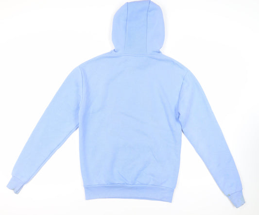 Stranger Things Mens Blue Polyester Pullover Hoodie Size XS - Logo Pockets