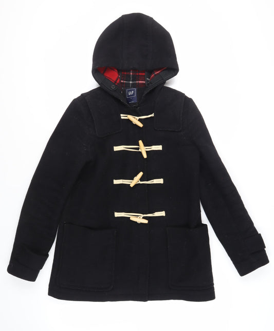 Womens UK Size S Gap Black Pea Coat