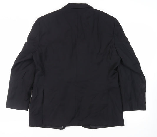 Mens UK Size 44 Cerruti Regular Black Suit Jacket
