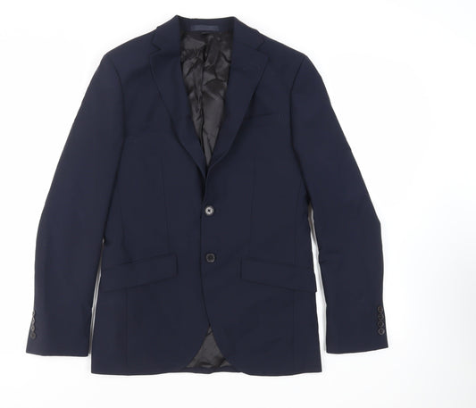 Mens UK Size 36 Autograph Regular Blue Suit Jacket