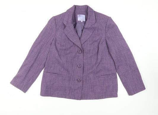 Womens UK Size 16 EWM Purple Jacket