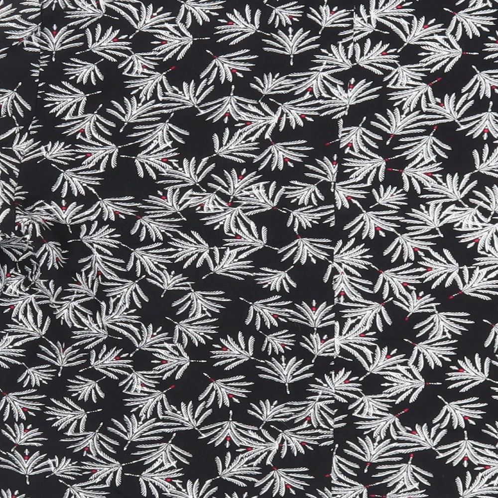 Womens UK Size 10 VILA Black Kimono Blouse