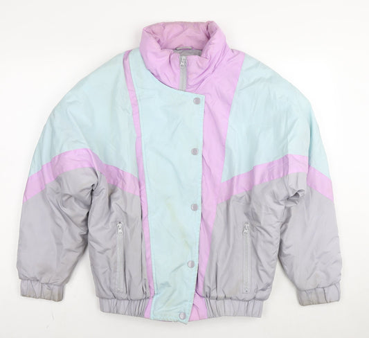 Womens UK Size 10 Brave Soul Grey Puffer Jacket