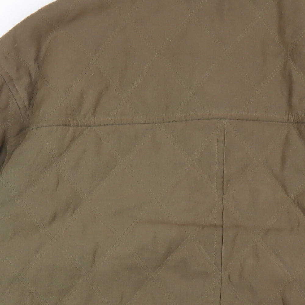 Mens UK Size L Gerry Weber Green Quilted Coat