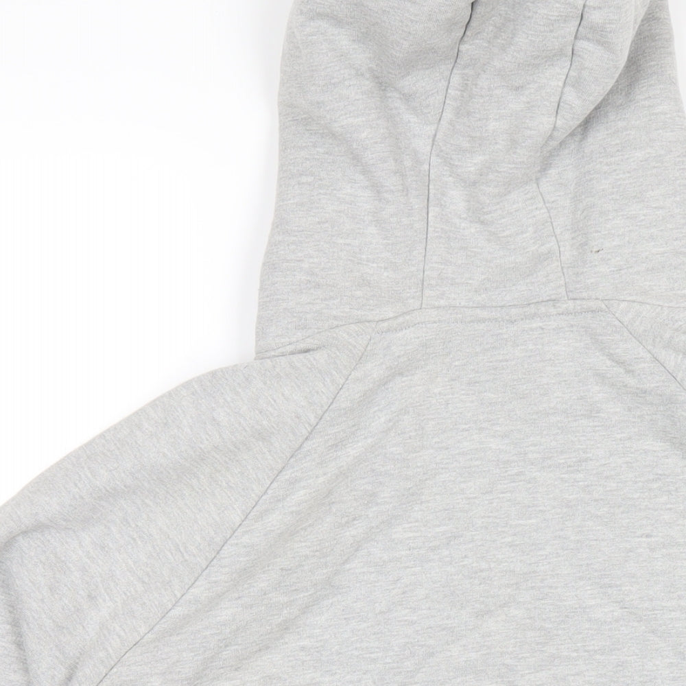 Twinzz Mens Grey Cotton Pullover Hoodie Size L