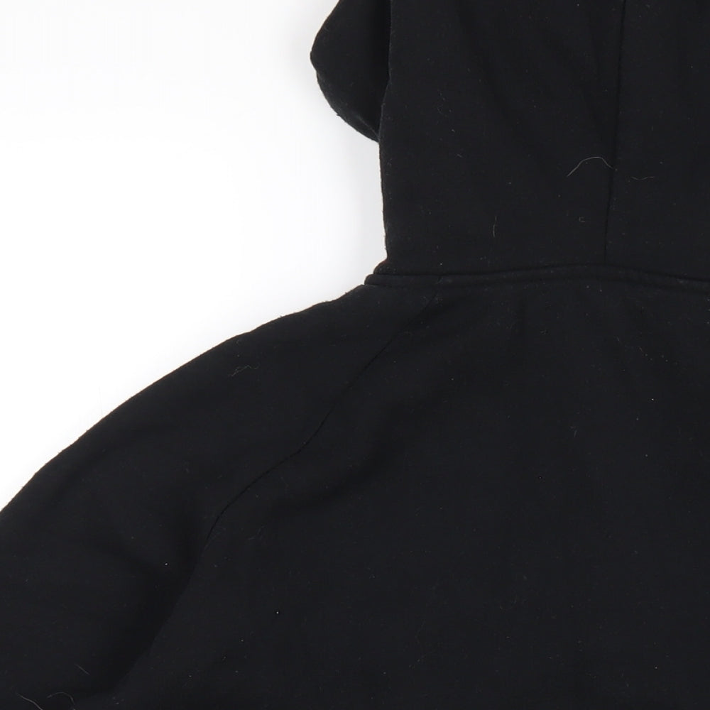 Mens UK Size M Boohoo Black Pullover Hoodie
