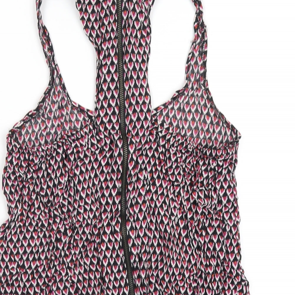 Womens UK Size S Zara Multicoloured Basic Tank