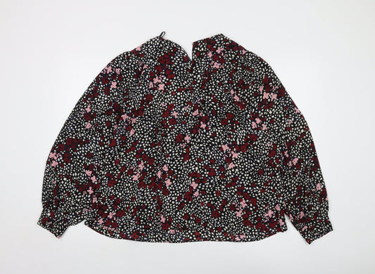 Womens UK Size 18 Wallis Multicoloured Basic Blouse