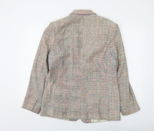 Orvis Womens Multicoloured Jacket Size 12 Button