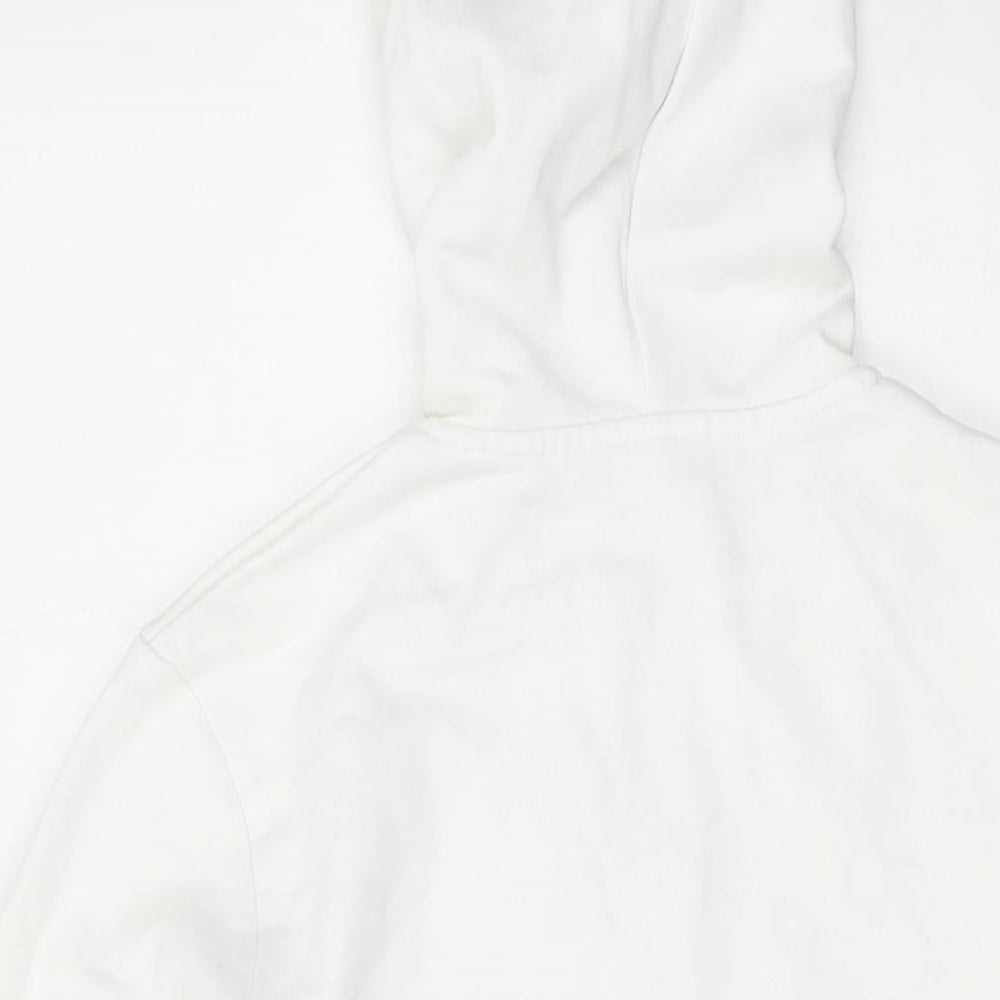 Speedo Womens Ivory Cotton Full Zip Hoodie Size 12 Zip