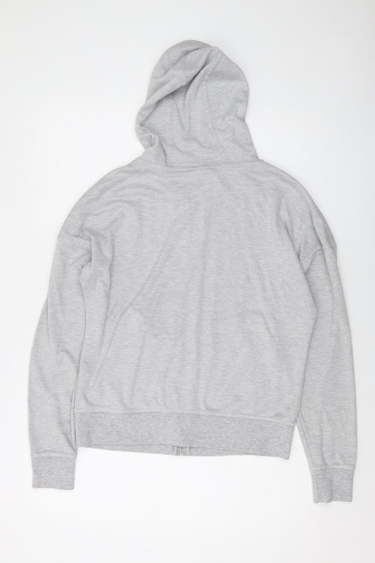 Lonsdale Womens Grey Polyester Full Zip Hoodie Size 12 Zip