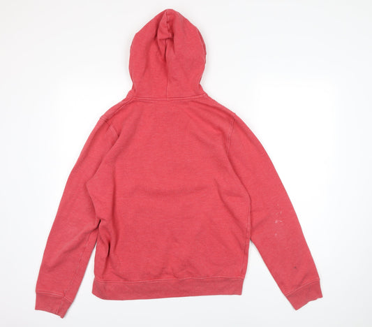 Topman Mens Pink Cotton Pullover Hoodie Size M