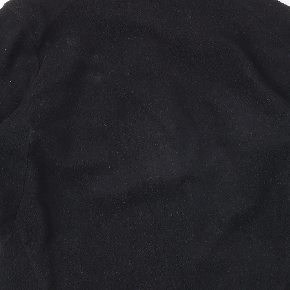 Quechua Womens Black 100% Polyester Pullover Sweatshirt Size M Zip