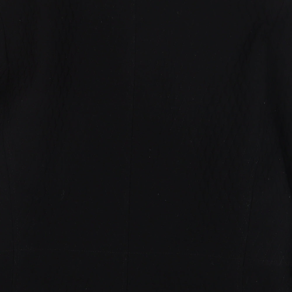 Womens UK Size M Gallery Black Overcoat