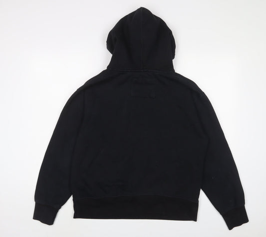 Mens UK Size S Pull&Bear Black Pullover Hoodie