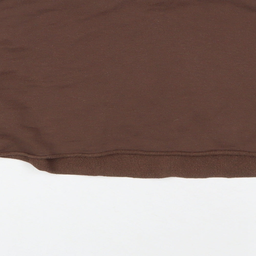 H&M Womens Brown Cotton Pullover Sweatshirt Size XS Pullover