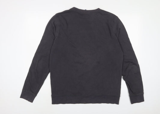 H&M Womens Grey Cotton Pullover Sweatshirt Size M Pullover