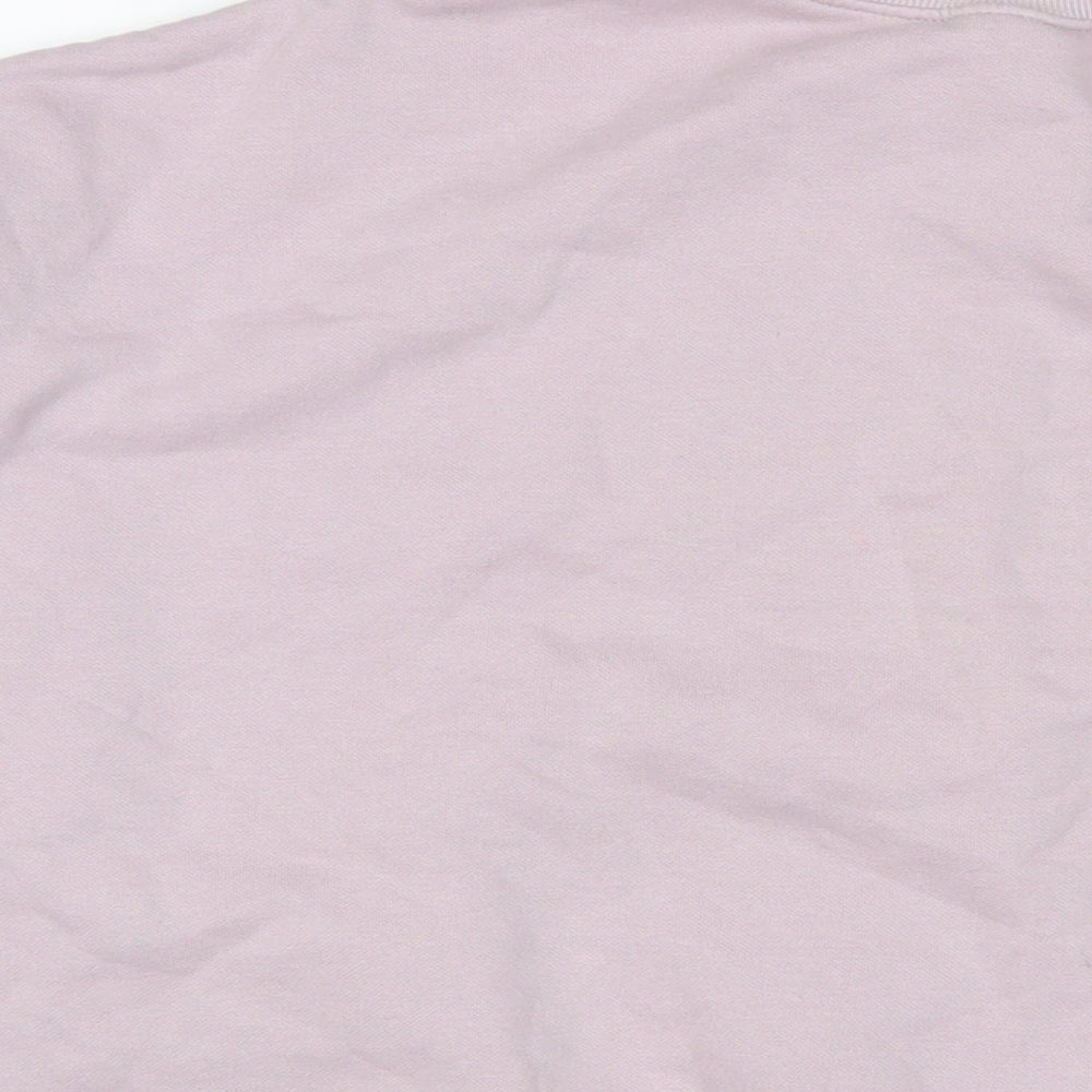 H&M Womens Pink Cotton Pullover Sweatshirt Size M Pullover