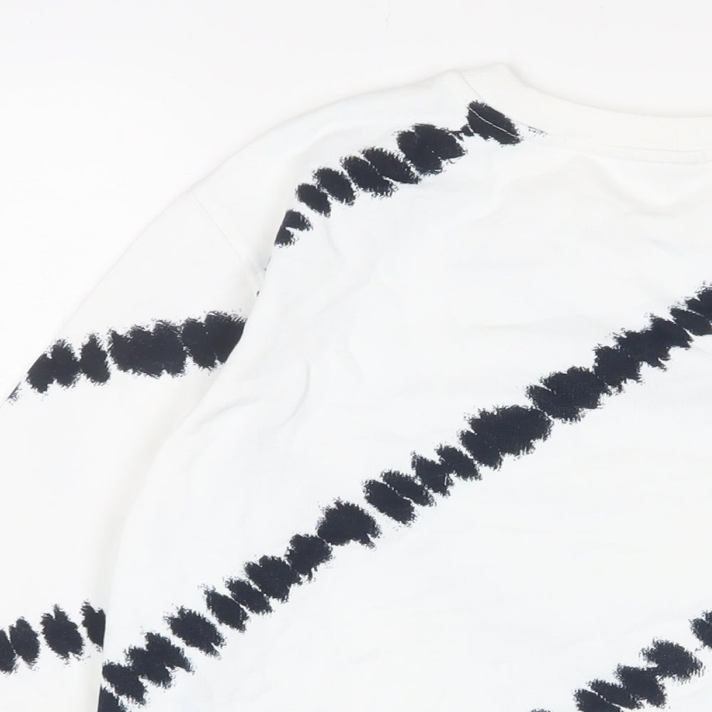 Womens UK Size S Marks and Spencer White Pullover Sweatshirt