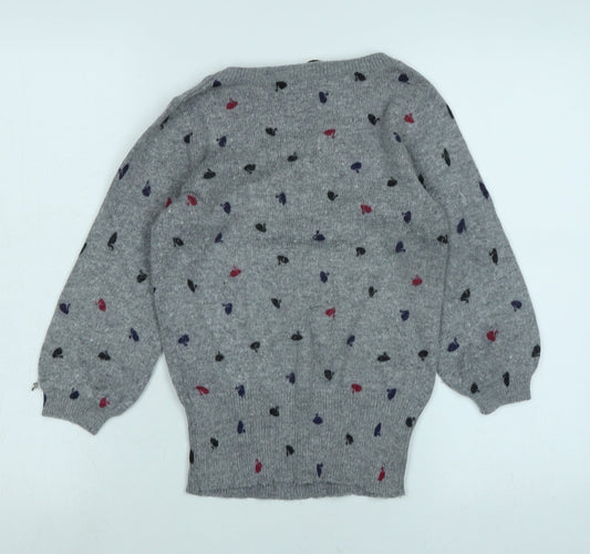 Womens UK Size S Oasis Grey Pullover Jumper