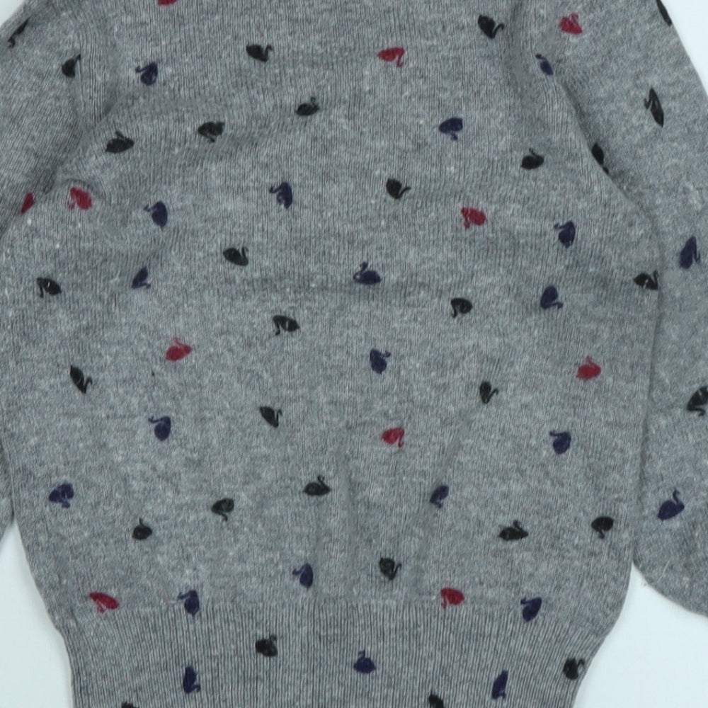 Womens UK Size S Oasis Grey Pullover Jumper
