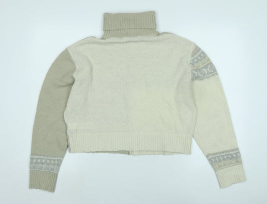 Womens UK Size M French Connection Beige Pullover Jumper