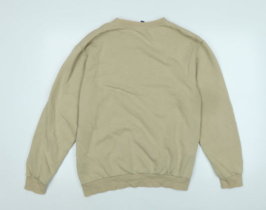 H&M Womens Beige Polyester Pullover Sweatshirt Size S