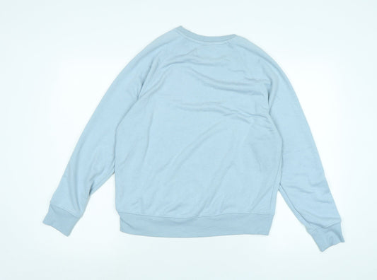 H&M Womens Blue Cotton Pullover Sweatshirt Size S