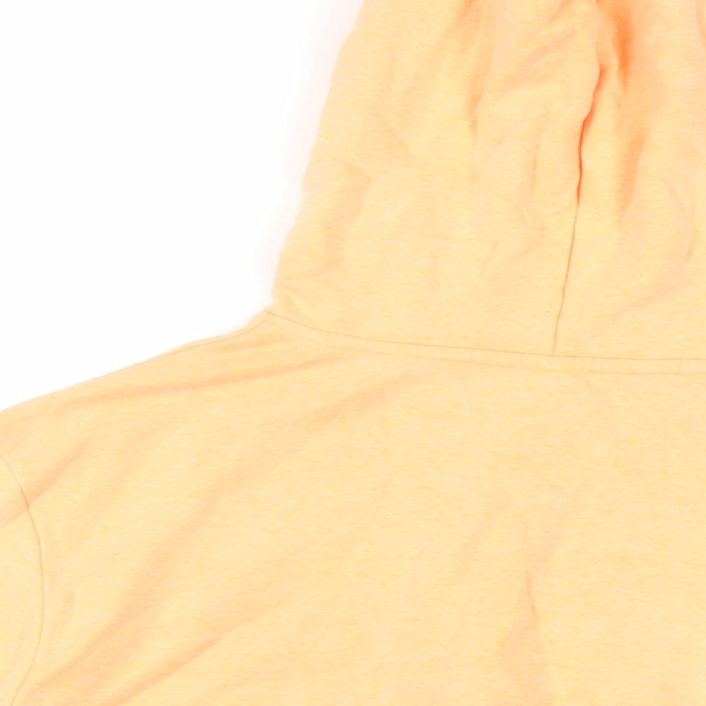 H&M Girls Orange Cotton Pullover Hoodie Size 12-13 Years Pullover - NYC