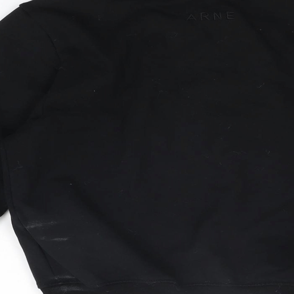 ARNE Womens Black Cotton Pullover Sweatshirt Size 8 Pullover