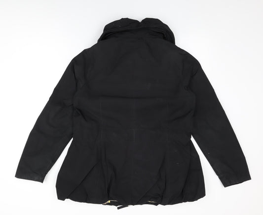 Womens UK Size 16 Betty Jackson Black Black Overcoat