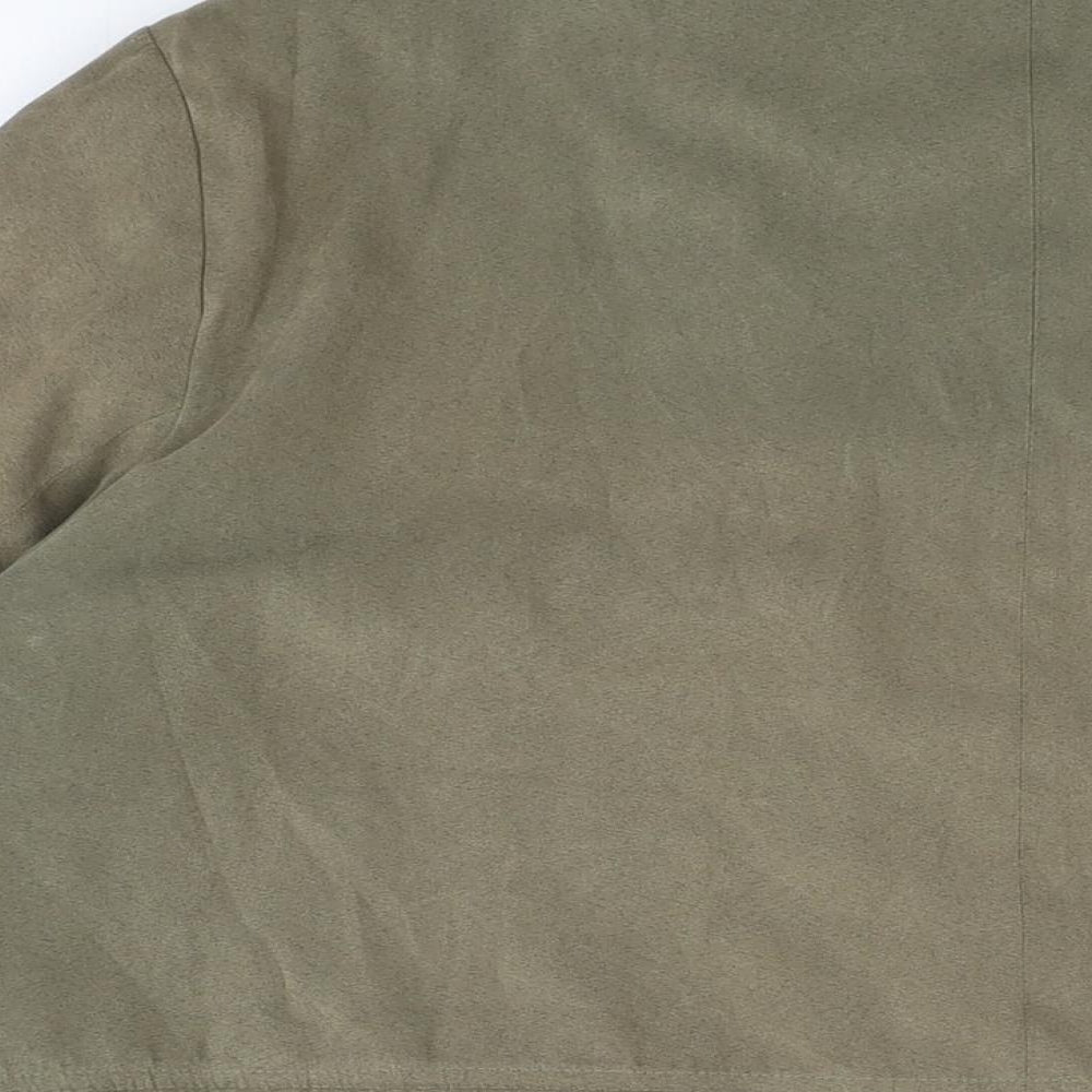 First Avenue Womens Green Jacket Coat Size 18 Zip